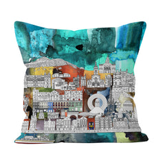 Edinburgh skyline cushion - colour