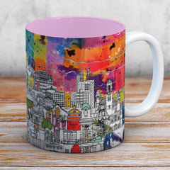 Manchester skyline coffee mug