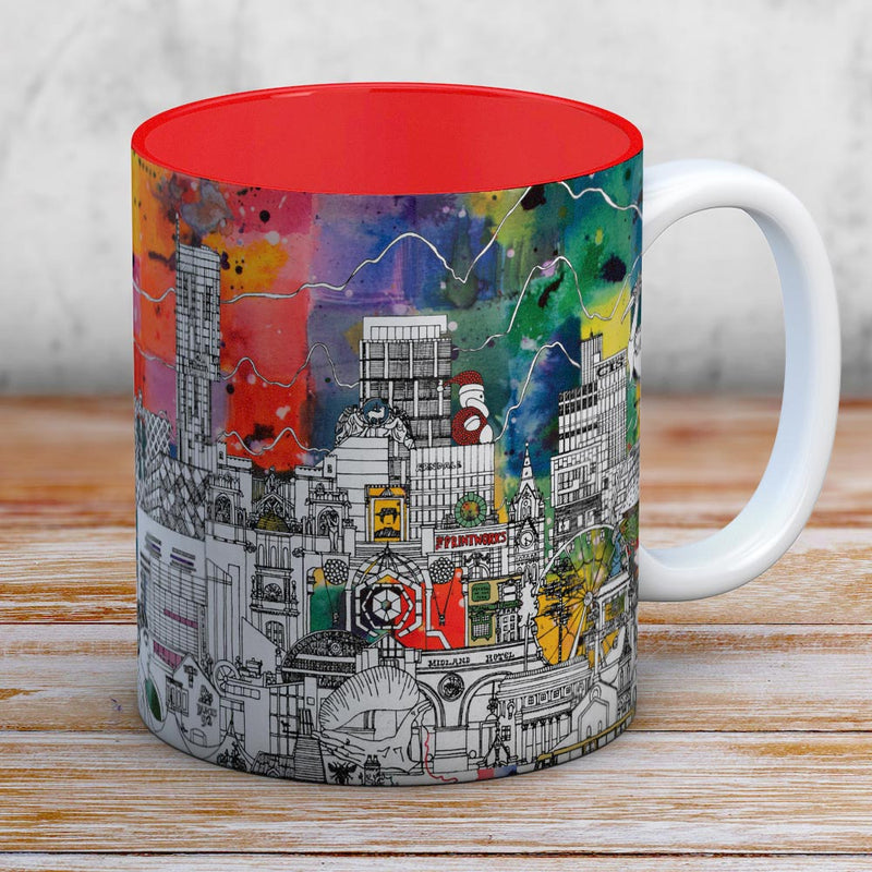 Manchester skyline coffee mug
