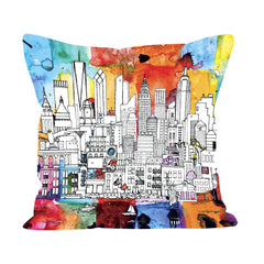 New York Skyline Cushion - In Colour