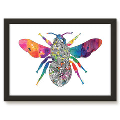 Manchester Worker Bee Print - White Background
