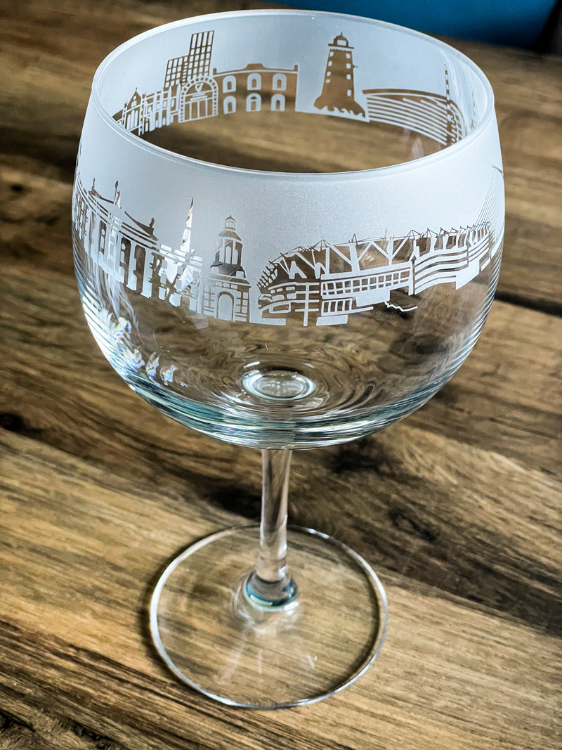 Dublin Skyline Gin Glass