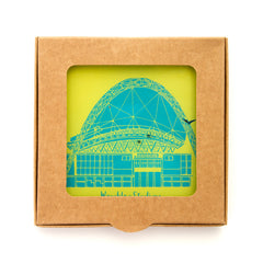 Wembley Stadium Glass Coasters - 2 Set