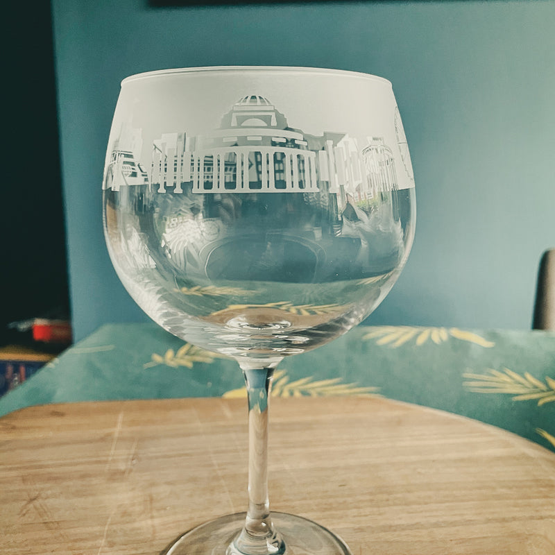 Cardiff Skyline Gin Glass - New