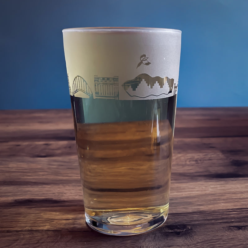 Newcastle Skyline Beer Glass