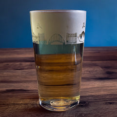 Newcastle Skyline Beer Glass